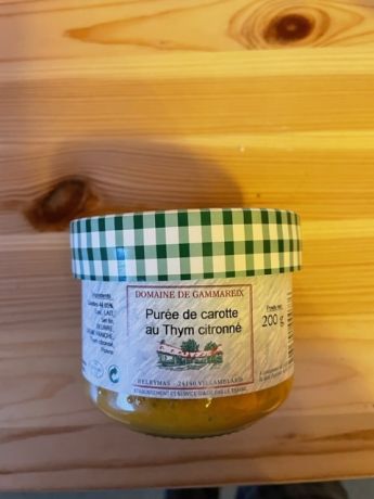 Purée de carotte au thym citronné