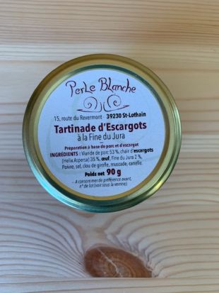 Tartinade d'escargots à la Fine du Jura