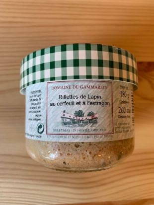 Rillettes de lapin au cerfeuil et à l'estragon