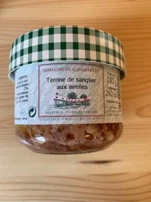 Terrine de sanglier aux  airelles